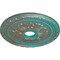 Ekena Millwork Palmetto Ceiling Medallion (Canopies up to 5"), 20 7/8"OD x 3 5/8"ID x 1 5/8"P, Copper Green Patina CM20PMCGS - alternate 3